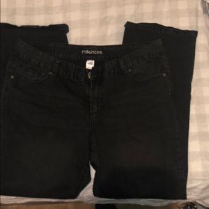 Black bootcut jeans